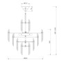 Подвесная люстра Flare DIA200PL-06G