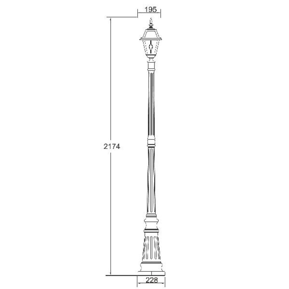 Наземный фонарь  91109 lgY Bl