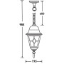 Уличный светильник подвесной QUADRO M lead GLASS 79905MlgG Bl